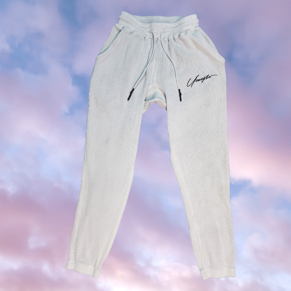 YoungLA Other - YoungLA Off White Jogger Athleisure Gym Stretch Workout Lounge Sweatpants S